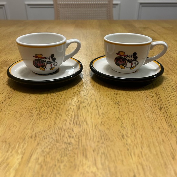 Disney Perks Mickey Mouse’s Really Swell Coffee Espresso Cup & Saucer. - Picture 3 of 4